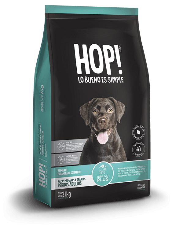 Hop! Perro Adulto Raza Med y Grande x 1 Kg.