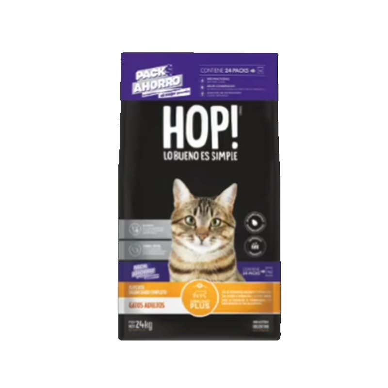 Hop! Gatos Adultos Pack Ahorro 24 Kg.