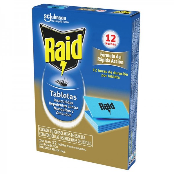 Raid Tabletas x 12