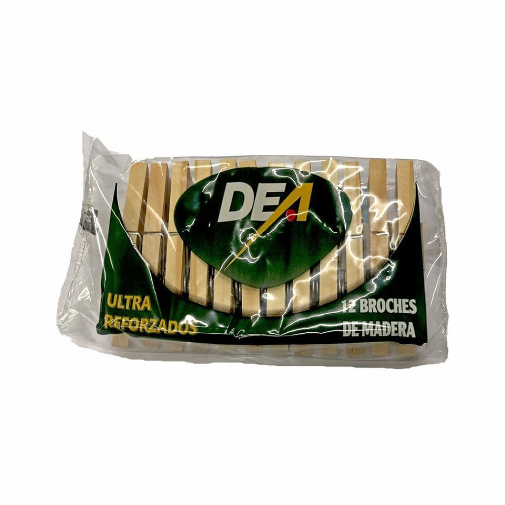 BROCHE DE MADERA DEA 1 X 12 UNIDADES <>