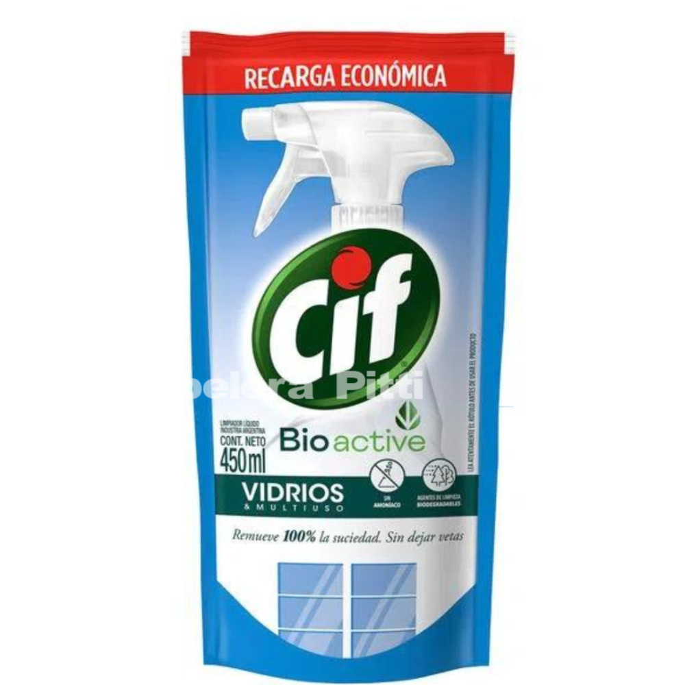 LIMPIAVIDRIOS CIF REPUESTO X 450ML