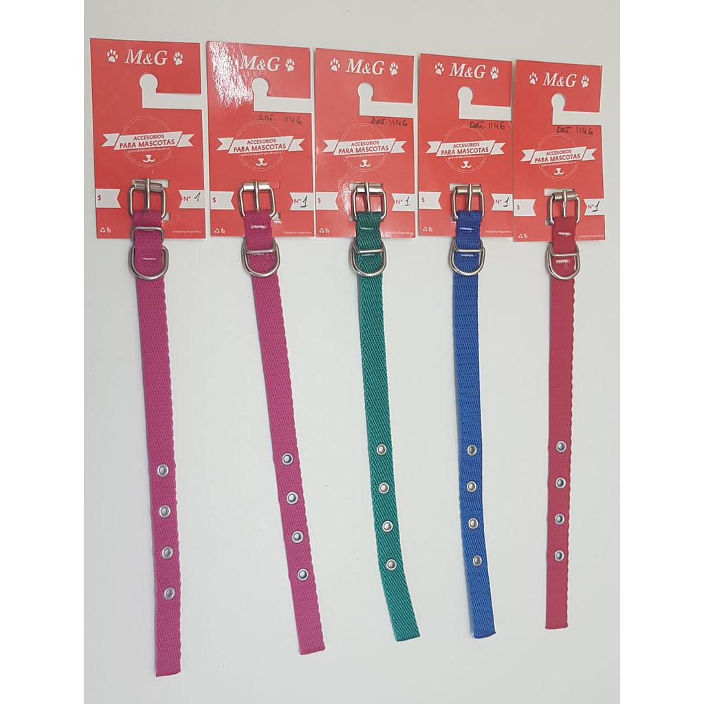 Collar Liso Nylon 1,5 x 30 Cm