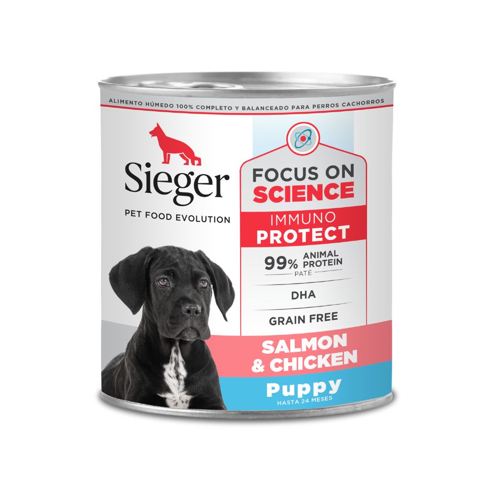 Sieger Puppy Salmon y Pollo WET x 340gr