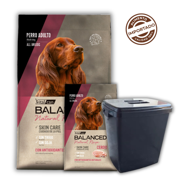 Balanced Natural Recipe Perro Cerdo 3 Kg