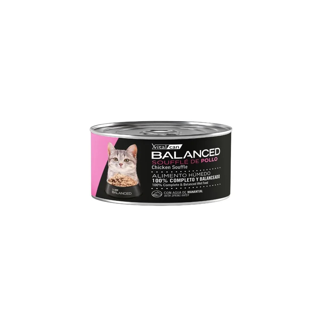 Balanced Souffle de Pollo Gato Cachorro 85g x 12u  
