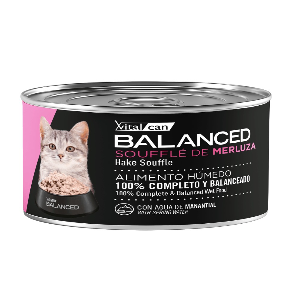 Balanced Souffle de Merluza Gato Cachorro 85g x 12u  