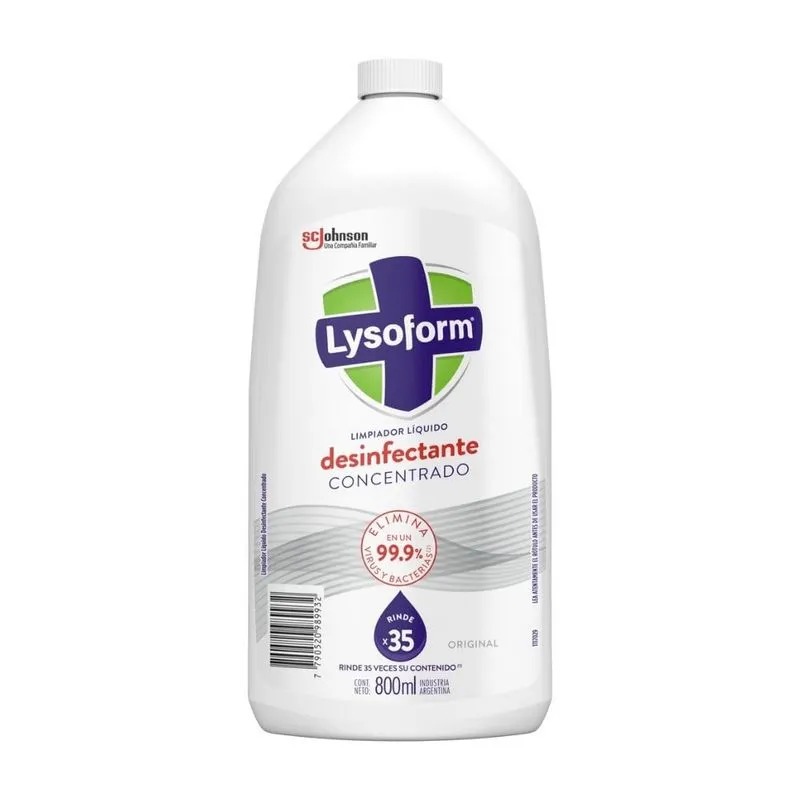 Lysoform Limpiador Liquido Original x 800ml
