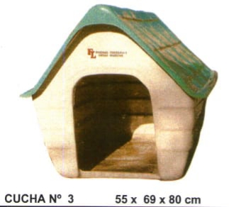 Cucha fibra de vidrio nº 3 - 55 ancho/69 alto/80 largo