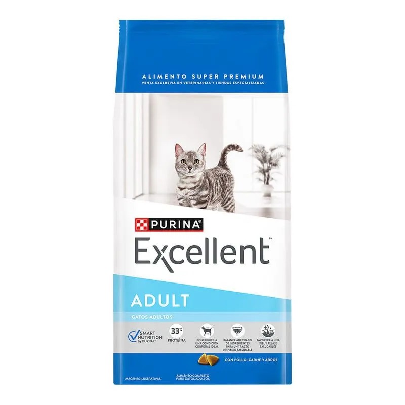 Purina Excellent Adult Cat Chicken &amp; Rice 1kg