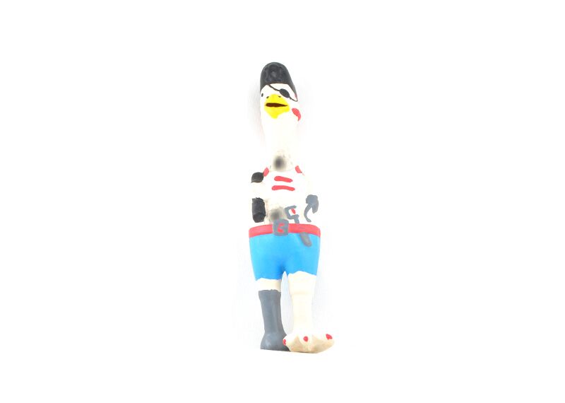 JUGUETE LATEX GALLO PIRATA 25CM - PER-ROS