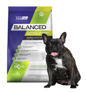 Vital Can Balanced Perro Control Peso All Ages X 3 Kg.