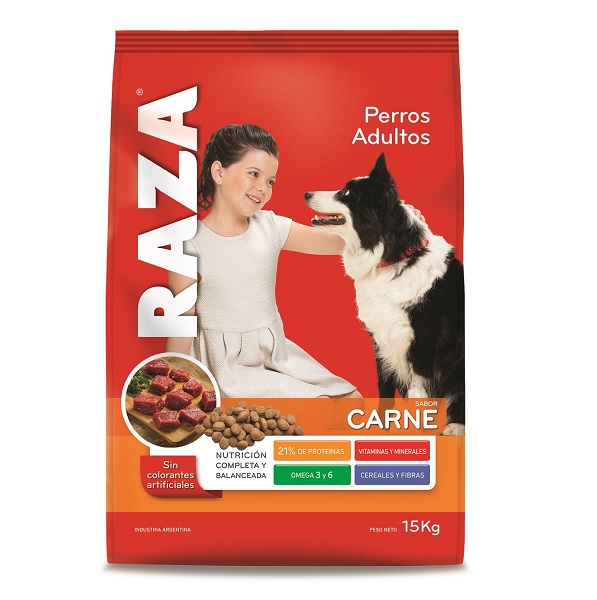 PERROS ADULTOS CARNE 15KG - RAZA