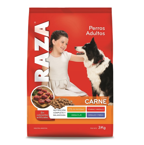 PERROS ADULTOS CARNE 6 UNIDADES X 3KG - RAZA