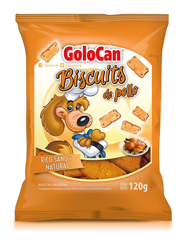 BISCUITS DE POLLO 120 GRS X 20 UNID - 610 GOLOCAN