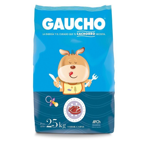 PERROS CACHORROS CARNE 25KG - GAUCHO