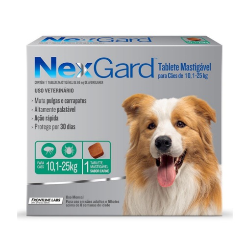 NEXGARD &quot;G&quot; TABLETA MAST. 10 - 25KG - MERIAL