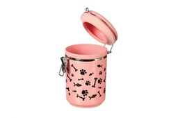 [11791] CANISTER PAW BONE FISH PINK