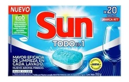[75768] Detergente Sun Tabletas 3 en 1 x 20un