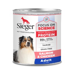 [25-04-02-02] Sieger Perro Adulto WET Salmon y Pollo x 340gr