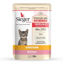 [25-04-07-03] Sieger Katze Kitten WET Pollo x 100gr