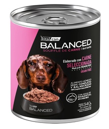 [132052] Balanced Souffle de Carne Perro Cachorro 340g x 12u  