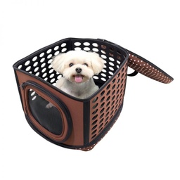 [12203] COLLAPSIBLE TRAVELING HAND-BROWN-FC1006BR