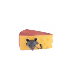 [154732] JUGUETE QUESO CON AGUJEROS Y RATON - PER-ROS