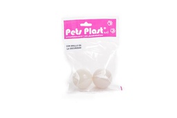 [231272] PELOTA DE PLASTICO CHICA X 2 CON BRILLO EN LA OSCURIDAD - PETS PLAST