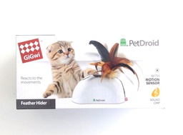 [339083] JUGUETE PET DROID CON SENSOR MOV. PLUMA NAT. Y SONIDO - GIGWI