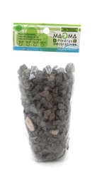 [190026] PIEDRA DECORATIVA AQUA NATURAL NEGRA X 500GR