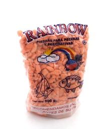 [540130] PIEDRA DECORATIVA NARANJA LISO - RAINBOW