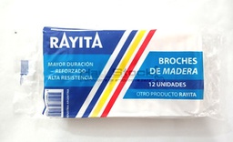 [BROCHES DE MADERA RAYITA 7798017931501] Broches De Madera Rayita