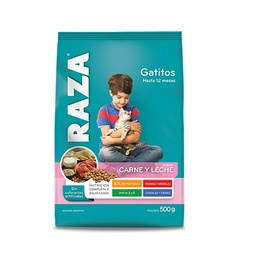 [7262] GATOS CACHORROS CARNE Y LECHE 18 UNID. X 0.5 KG. - RAZA