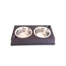 [156029] BOWL RATTAN DOBLE 19X33CM - PER-ROS