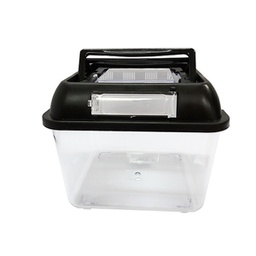 [339433] PECERA PLASTICA CUADRADA CON TAPA 20X20X17CM - MILLEX